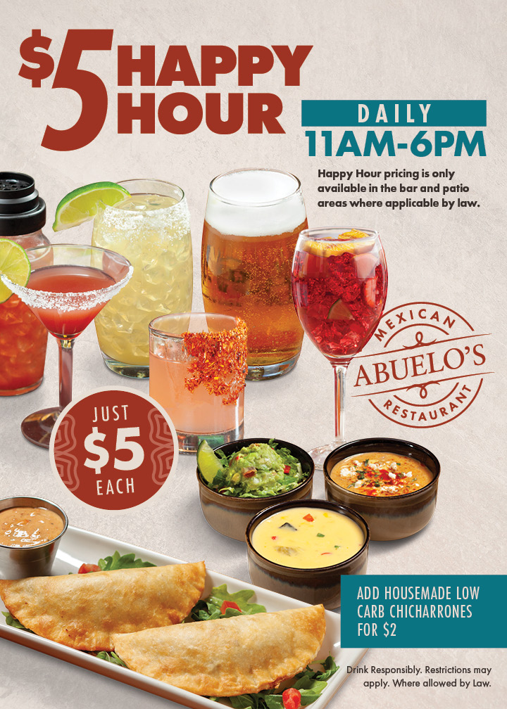 Mexican Restaurant Specials - $5 Happy Hour Specials