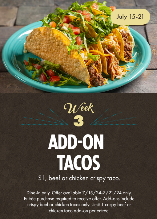Week 3: Add-on Tacos